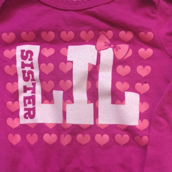 ❤️ 9-12 mo Little Sister 2 PCE outfit - Picture 3 of 5